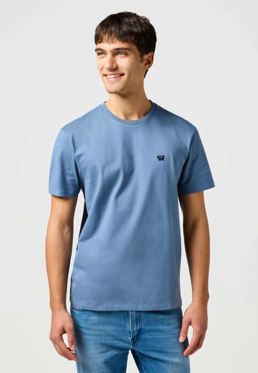 MESKA KOSZULKA WRANGLER SIGN OFF TEE DUSTY BLUE 112362680