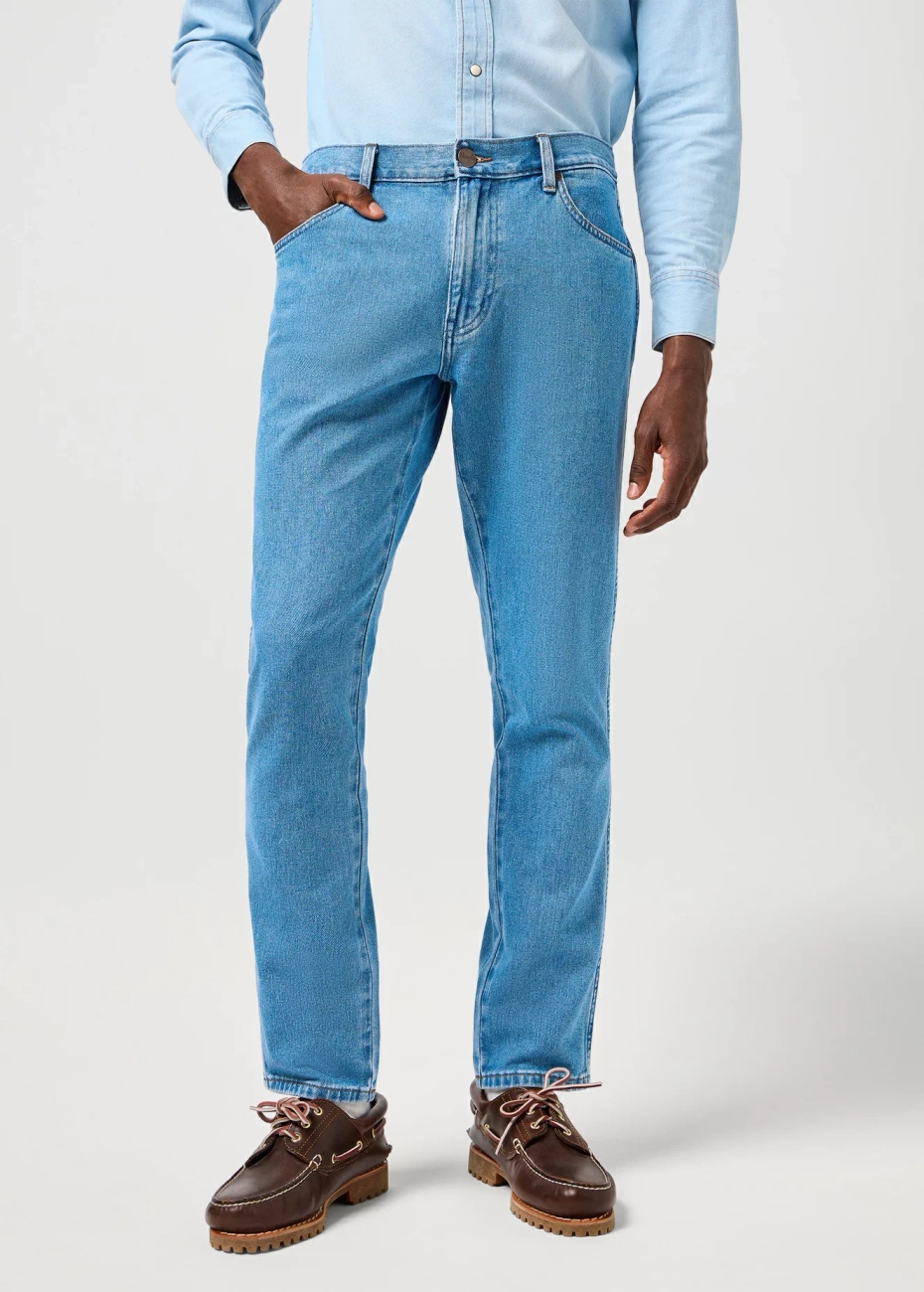 MESKIE SPODNIE WRANGLER RIVER JUNGLE COOL 112364494