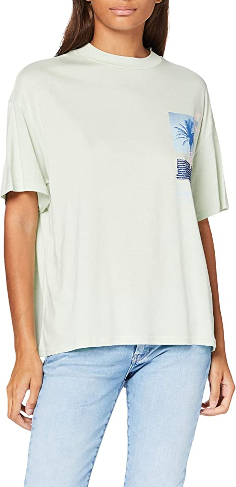 LEE OVERSIZED TEE DAMSKI T-SHIRT KOSZULKA BOYFRIEND FIT SUMMER GREEN L41SBYNK 112109155