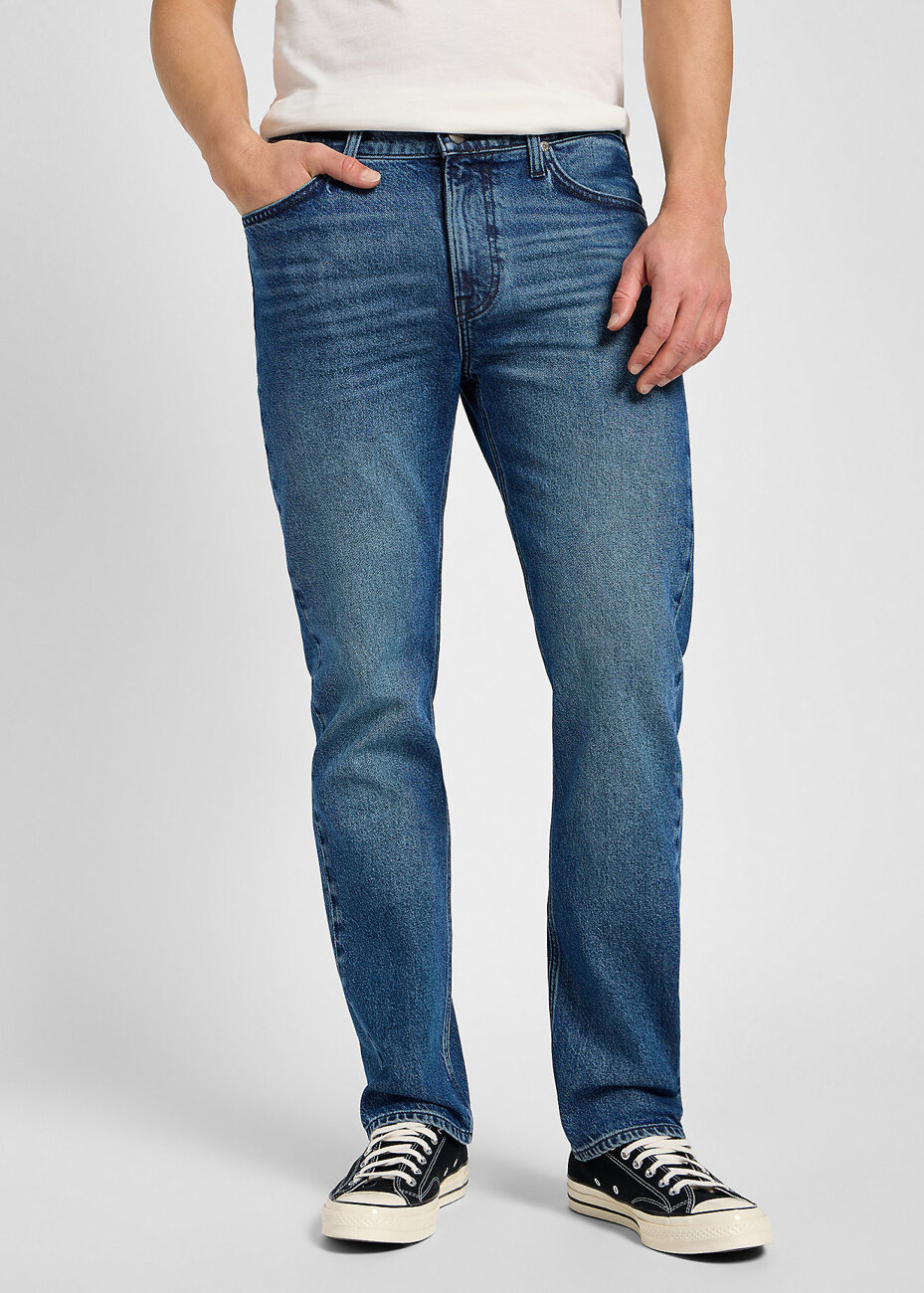 LEE MĘSKIE SPODNIE JEANSOWE WEST BLUE ABYSS 112355827 L70W008561