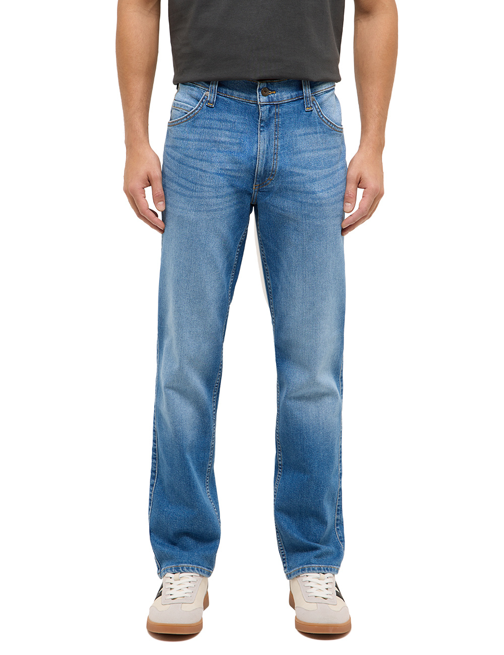 Męskie Spodnie jeansowe Mustang Style Tramper Straight Denim Blue 1017440 5000 582
