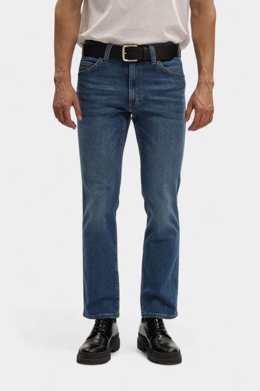 Męskie Spodnie Jeansowe Mustang Style Tramper Straight Denim Blue 1016809 5000 502