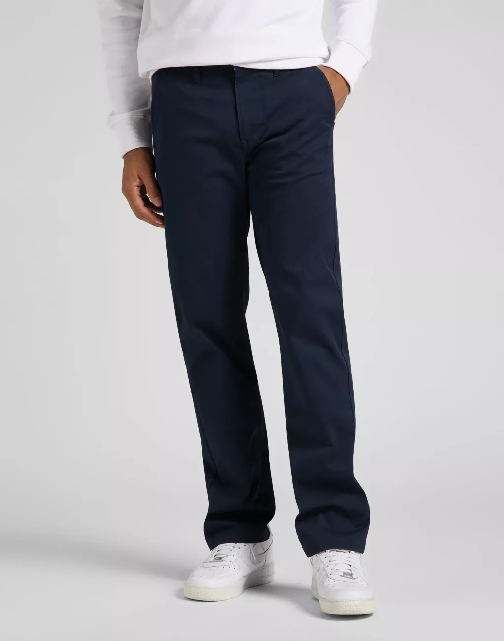 LEE MĘSKIE SPODNIE CHINO LEE REGULAR CHINO DEEP NAVY 112145530