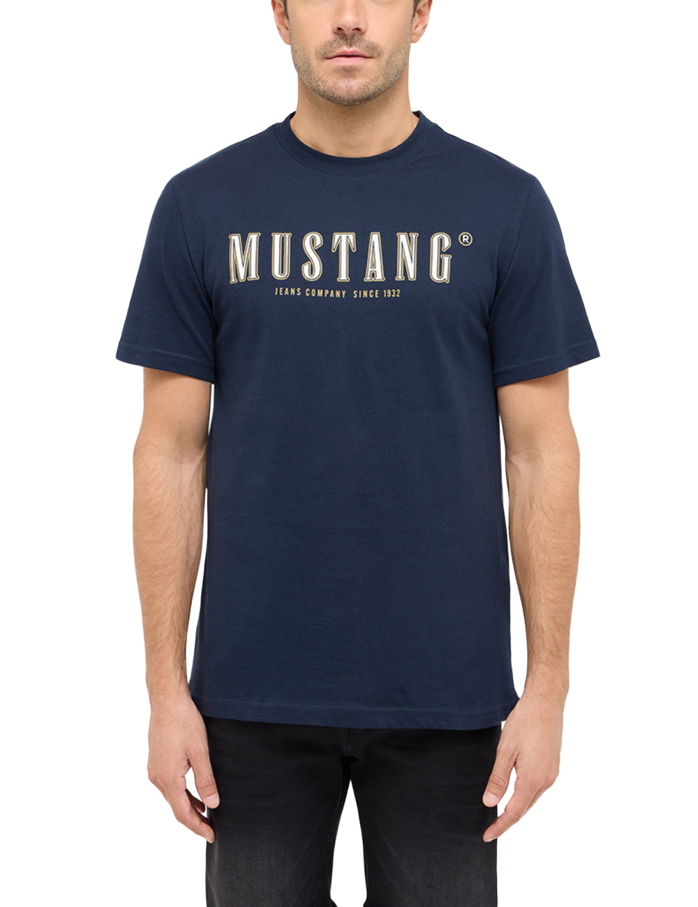 Męski T-Shirt Mustang Style Austin Dark Sapphire 1016281 4136