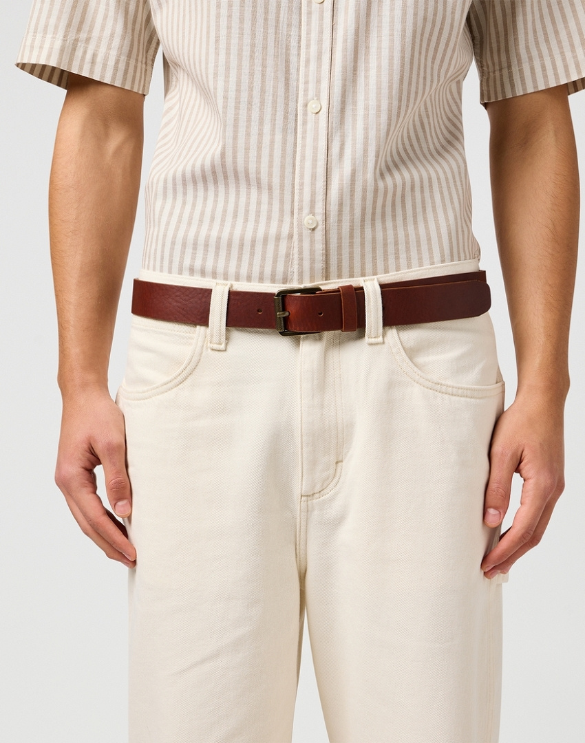 MESKI PASEK WRANGLER ROLLER BUCKLE BELT BROWN 112365270