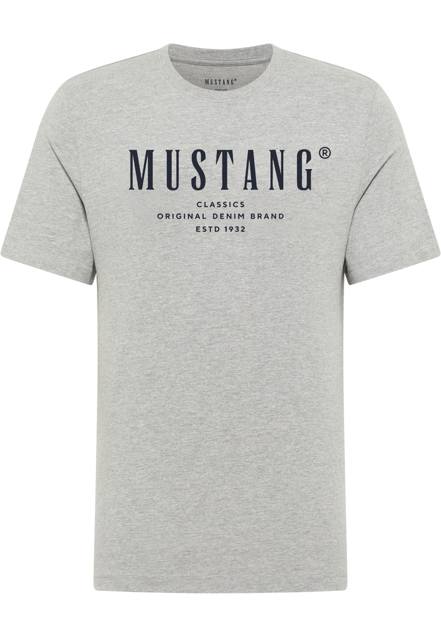Męski T-Shirt Mustang Style Alex Mid Grey Mélange 1017330 4140