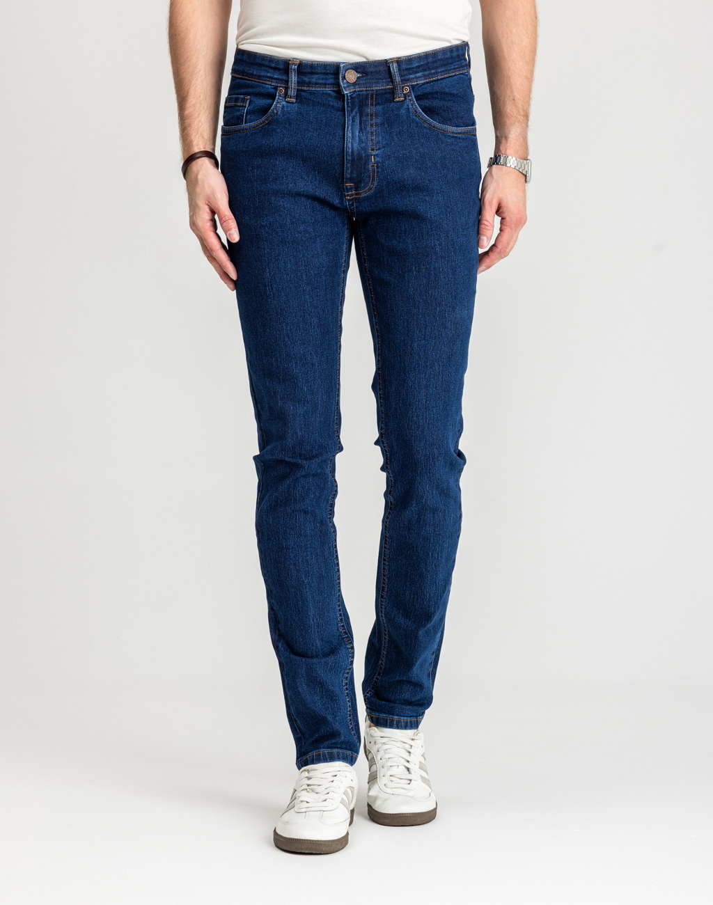 Męskie Spodnie Jeansowe Marcus Sebb 2217 Raw Dark Blue 14-200304