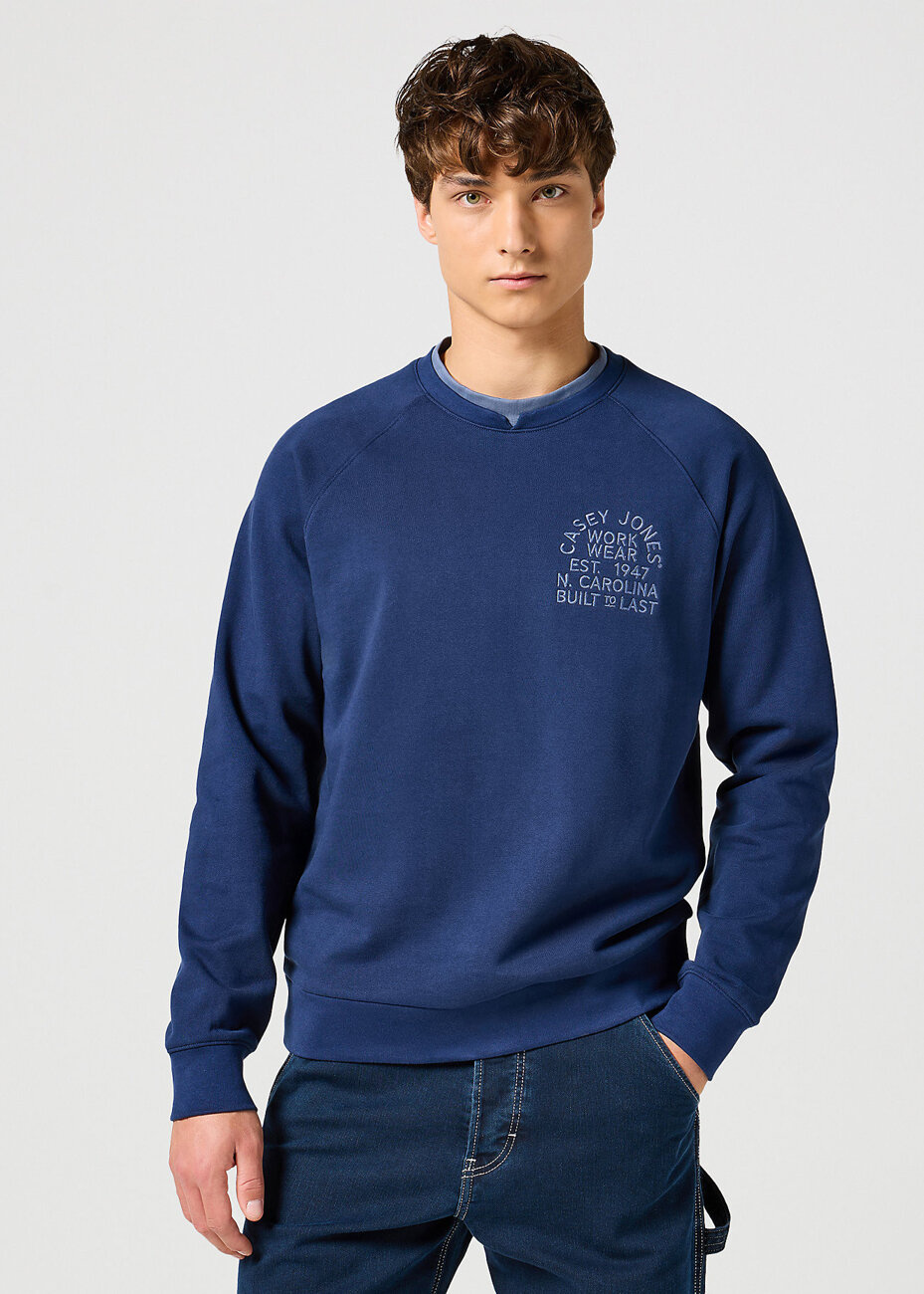 WRANGLER MĘSKA BLUZA CASEY JONES SWEATSHIRT NAVY 112357366 W6J9017358