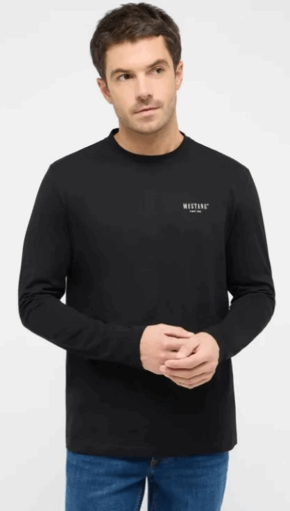 Męski LONGSLEEVE MUSTANG Asheville Black 1016290 4142