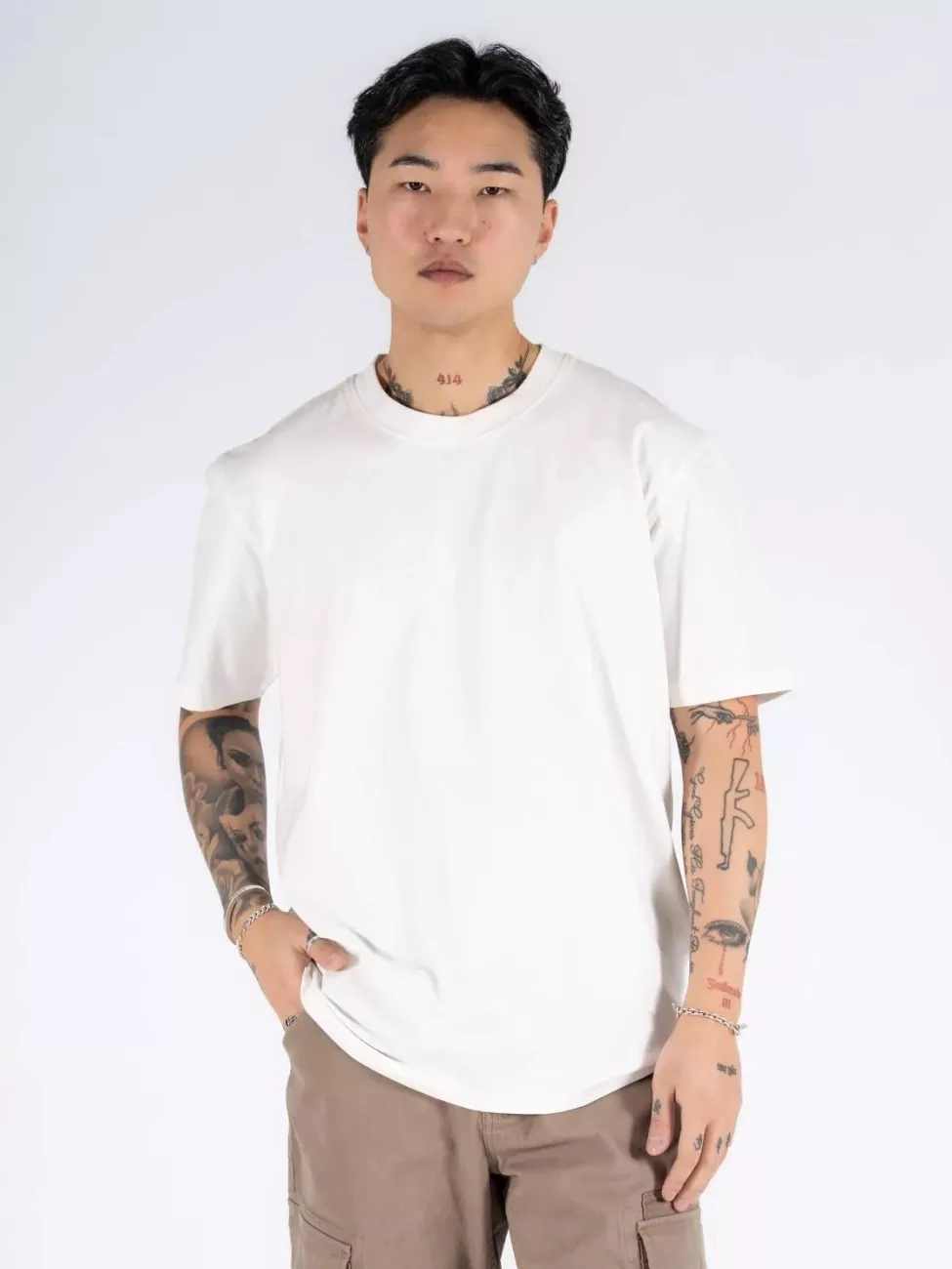 Męska koszulka Marcus Joss SS T-shirt Off White 28-200549 1023