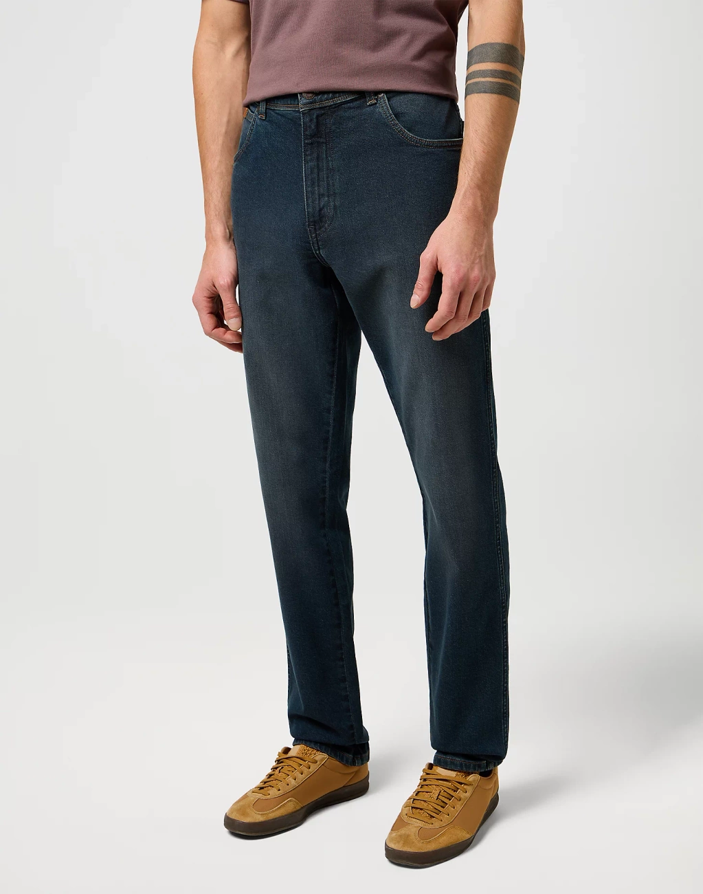 MESKIE SPODNIE WRANGLER TEXAS SLIM OLD RIVER 112371013