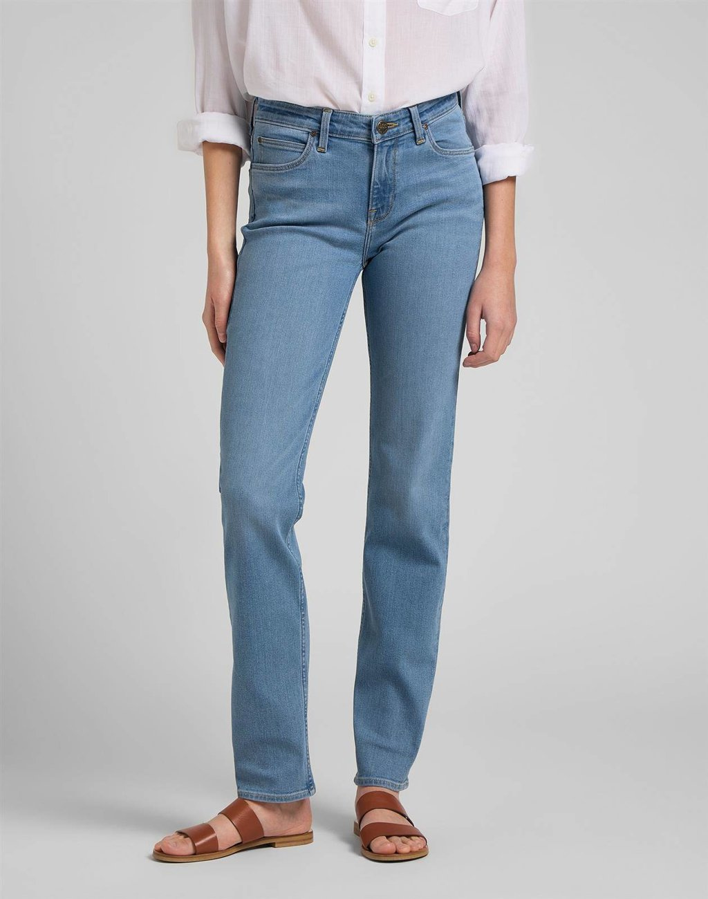 LEE MARION STRAIGHT DAMSKIE SPODNIE JEANSOWE MID CHARLY L301QDUG 112144993