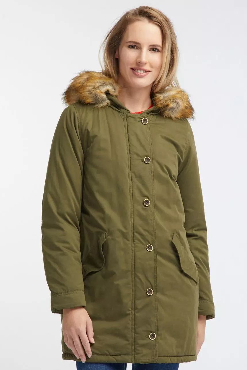 DAMSKA KURTKA ZIMOWA MUSTANG PARKA IVY GREEN 1006132 6421
