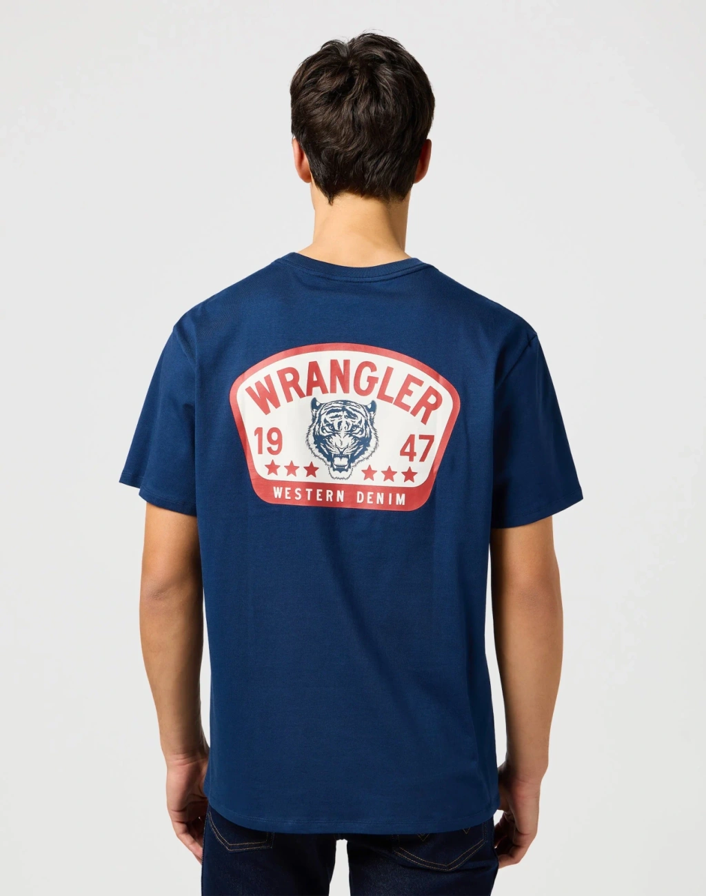 MESKA KOSZULKA WRANGLER GRAPHIC TEE NAVY 112362806
