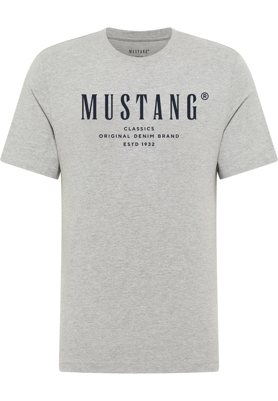 Męski T-Shirt Mustang Style Alex Mid Grey Mélange 1017330 4140
