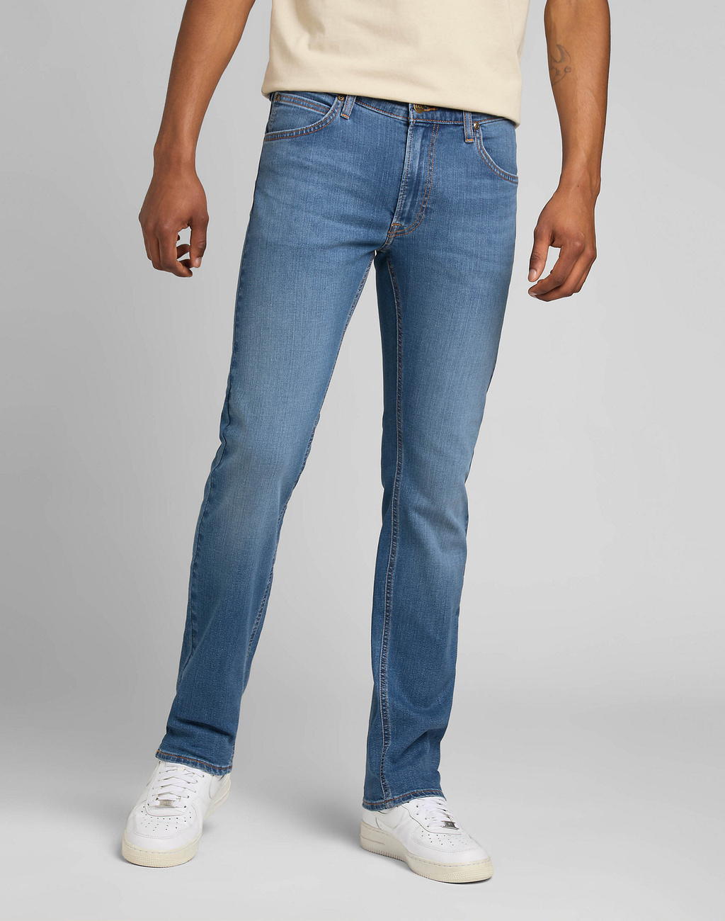 MESKIE SPODNIE LEE DAREN ZIP FLY MID WORN IN 112328808