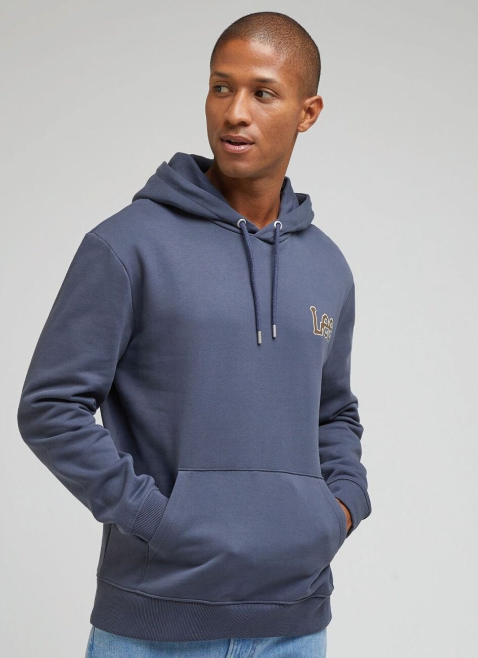 LEE CORE HOODIE MĘSKA BLUZA Z KAPTUREM NIEROZPINANA DUSTY 112342453 LM09015541