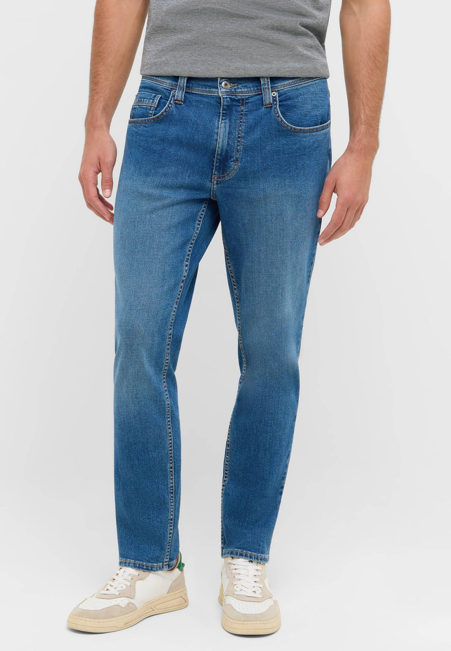 Męskie Spodnie Jeansowe Mustang Style Washington Straight Denim Blue 1016814 5000 582