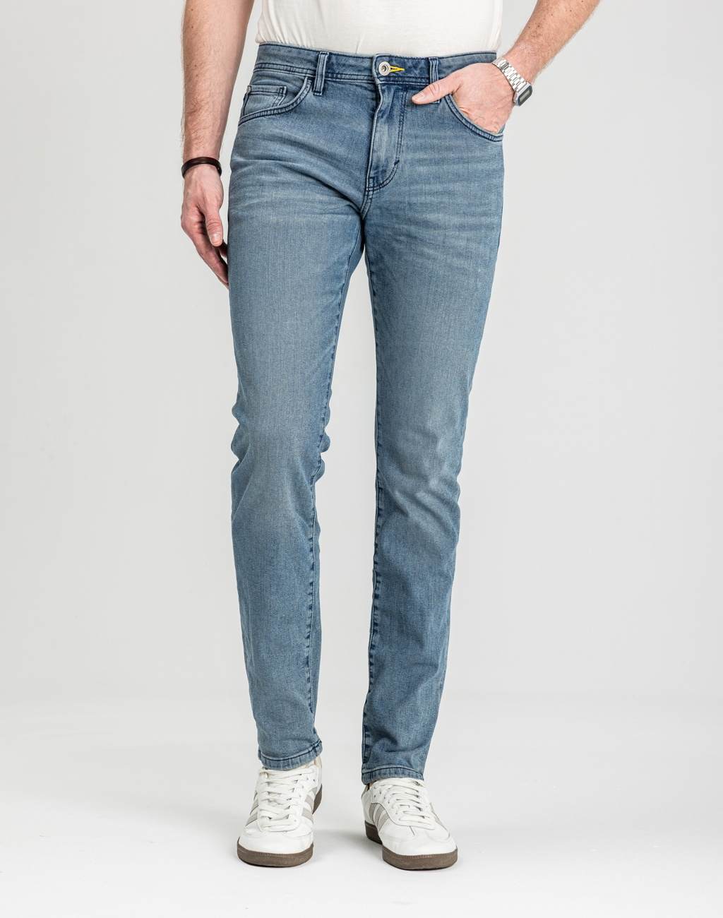 Męskie Spodnie Jeansowe Tom Tailor TTJOSH REGULAR Stone Blue Denim 1048363 10141