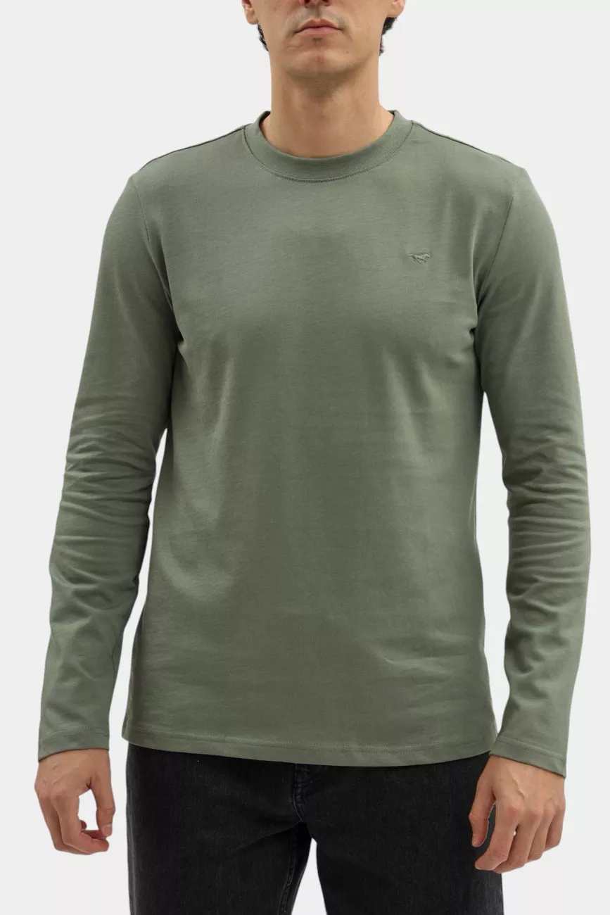 Męski Longsleeve Mustang Style Arlington Agave Green 1016874 6473