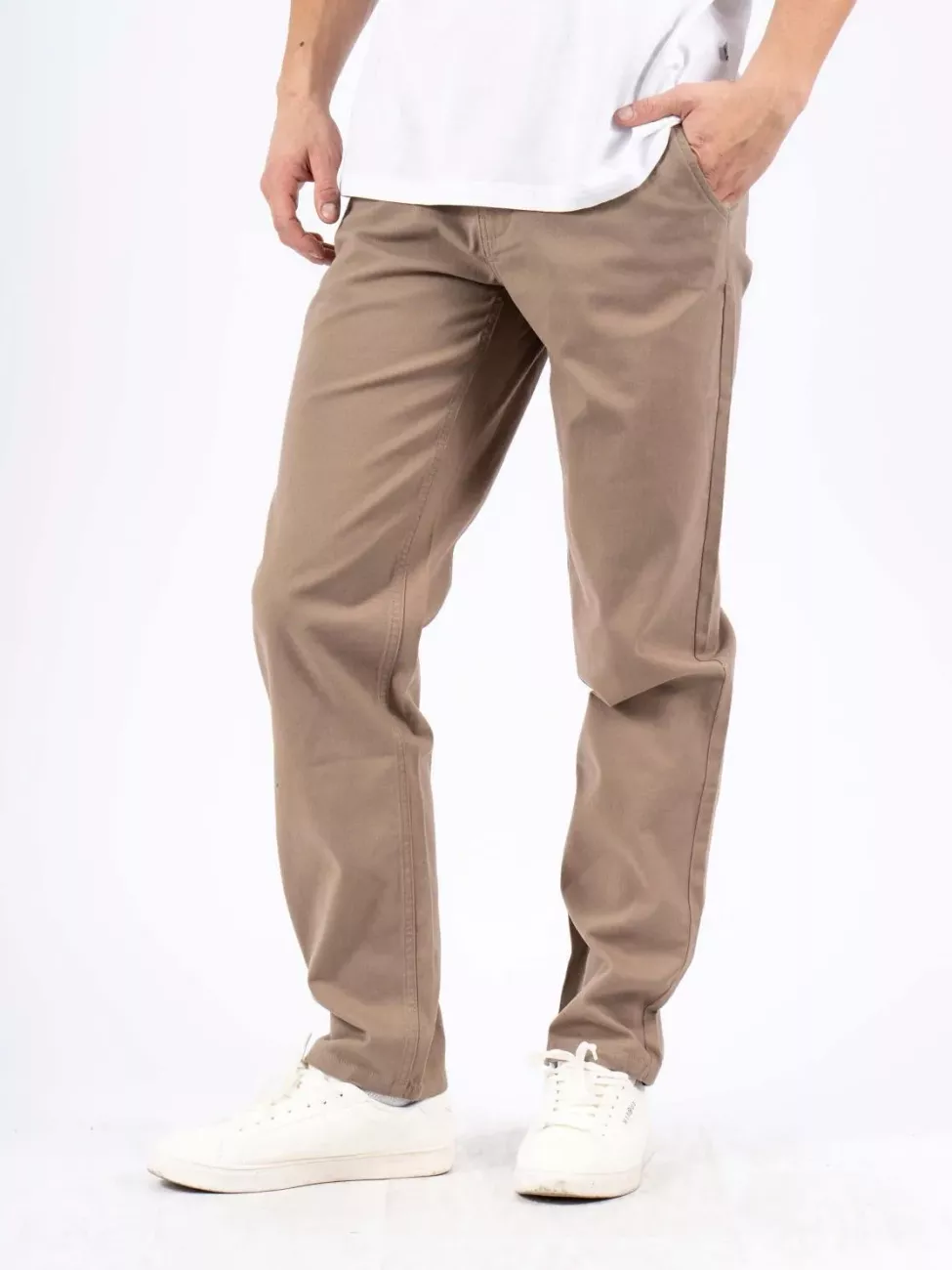 Męskie Spodnie Materiałowe Marcus Gerry Chino 6080 Golden Sand 16-200140