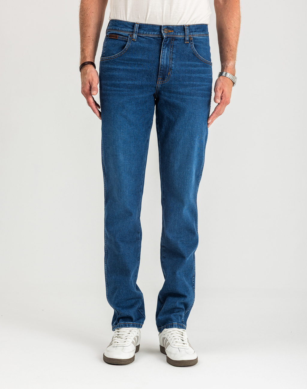MĘSKIE SPODNIE JEANSOWE WRANGLER TEXAS SLIM GAME ON W12ST112E 112126517