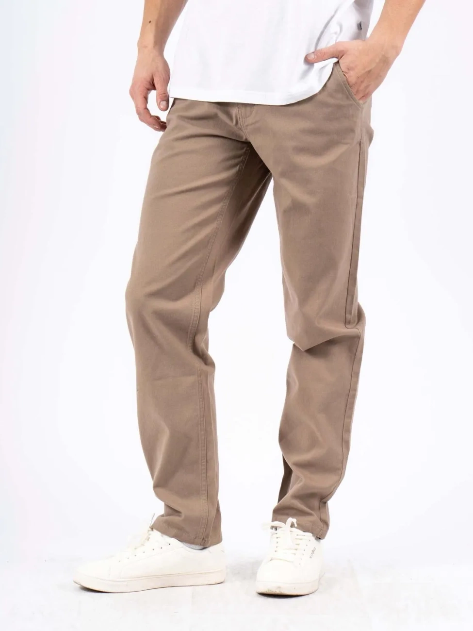 Męskie Spodnie Materiałowe Marcus Gerry Chino 6080 Golden Sand 16-200140