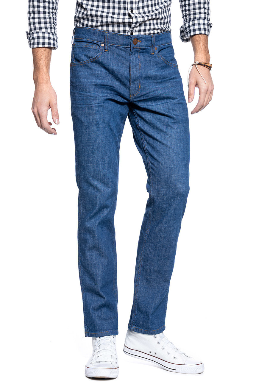 SPODNIE MĘSKIE WRANGLER GREENSBORO DARK BREEZE W15Q17602 112126826