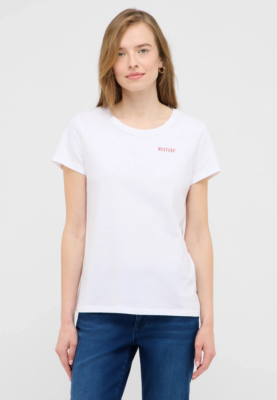 Damski T-Shirt Mustang Style Alma General White 1016748 2045