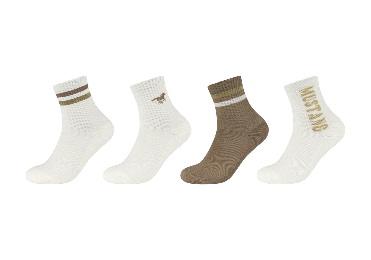 4 pack Męskie Skarpety MUSTANG petrified oak MU32019 – 8548