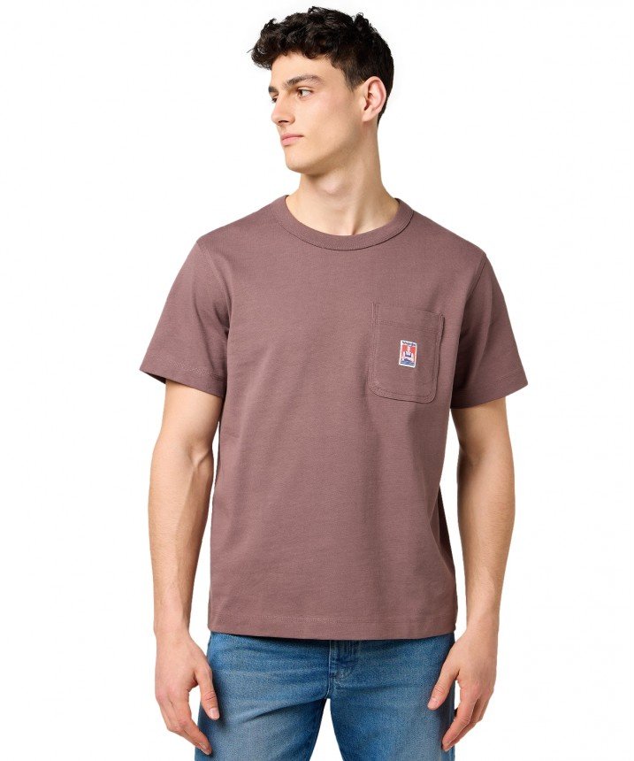 MESKA KOSZULKA WRANGLER CJ POCKET TEE PEPPERCORN 112371500