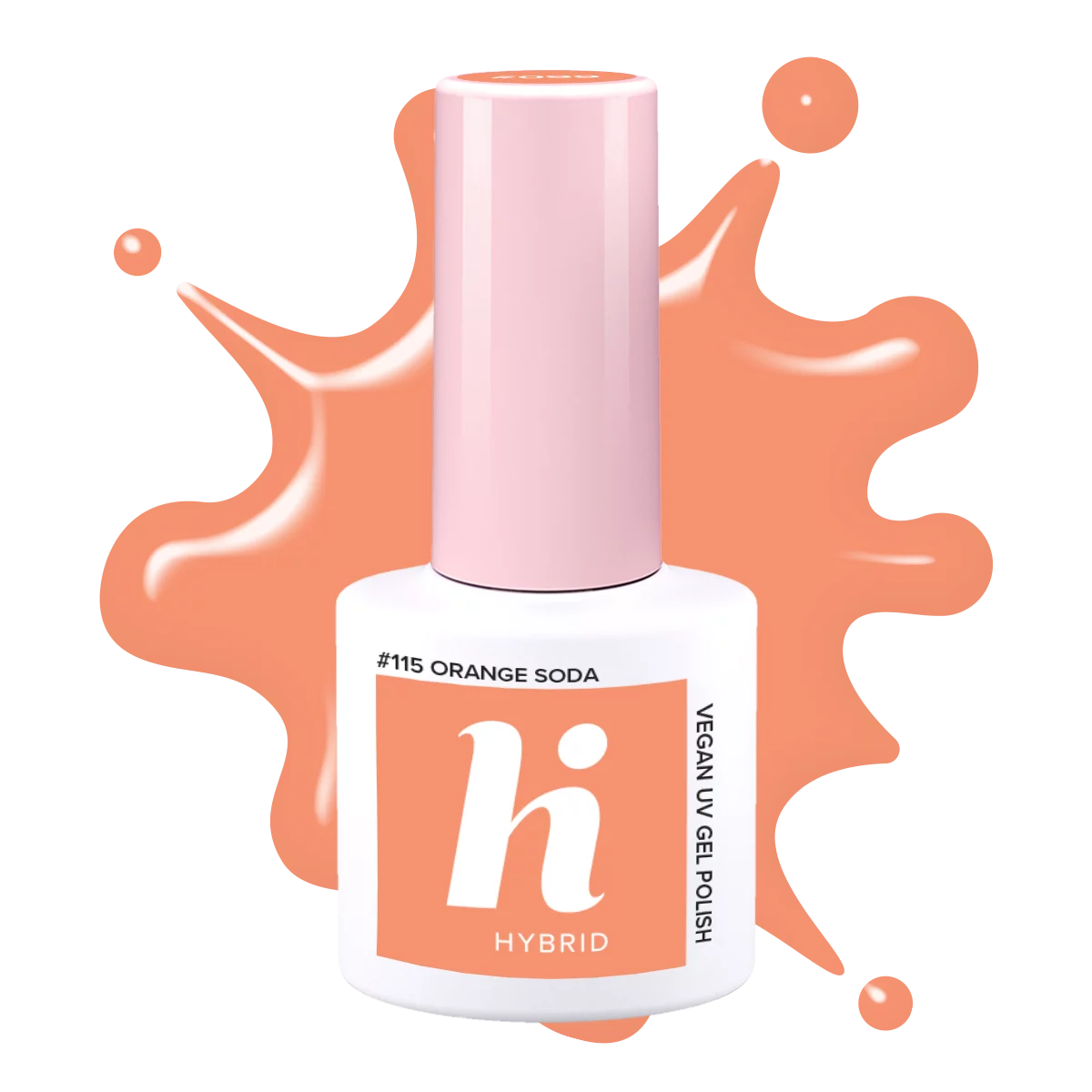 #115 hi hybrid Pop lakier hybrydowy Orange Soda 5ml