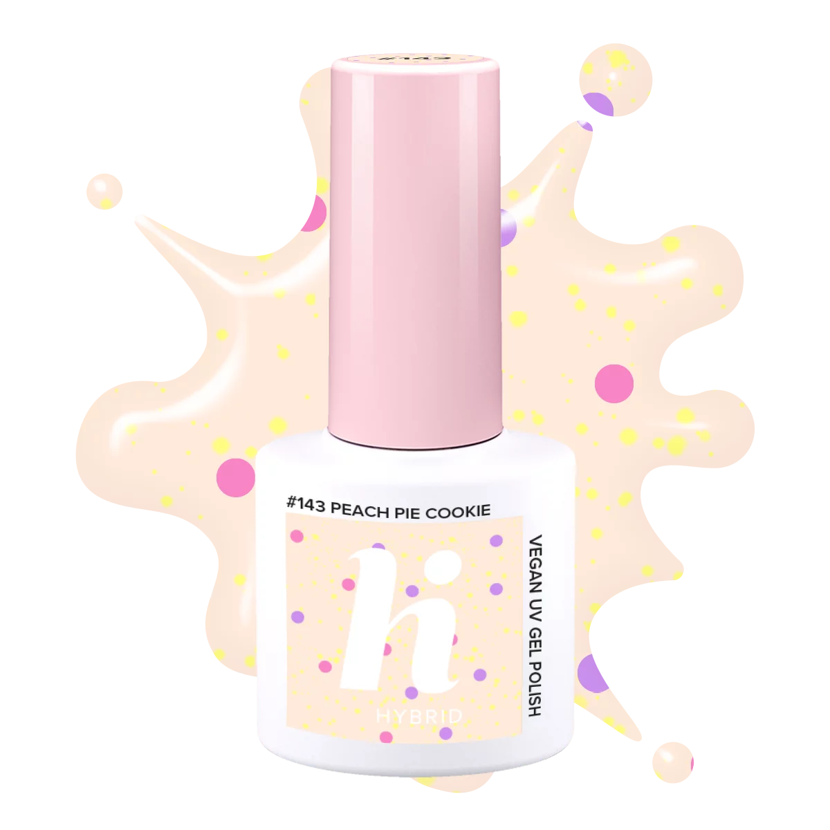 #143 hi hybrid lakier hybrydowy Peach Pie Cookie 5ml