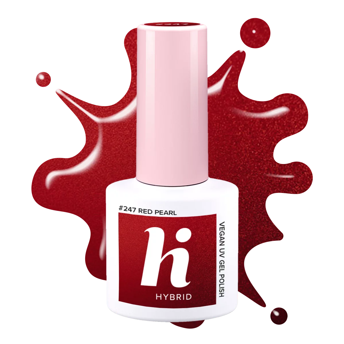 #247 hi hybrid CARNIVAL lakier hybrydowy Red Pearl 5ml