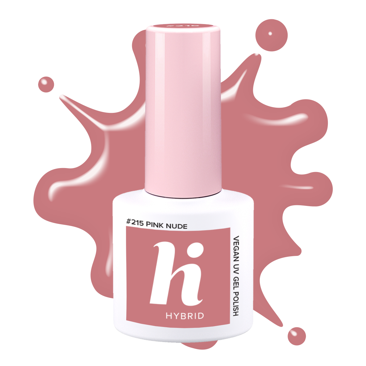 #215 hi hybrid lakier hybrydowy Pink Nude 5 ml