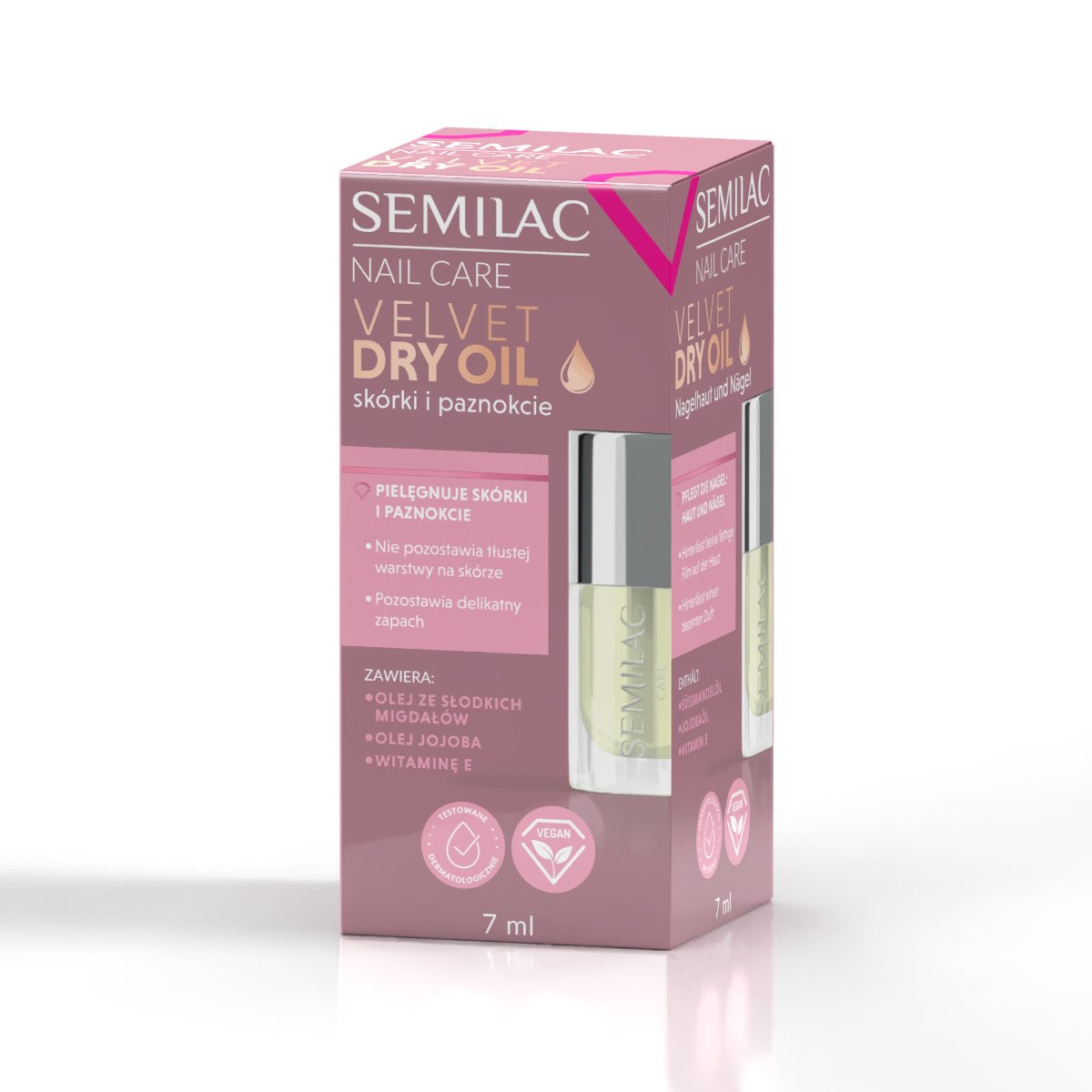 Semilac Suchy olejek do paznokci i skórek Velvet Dry Oil 7 ml
