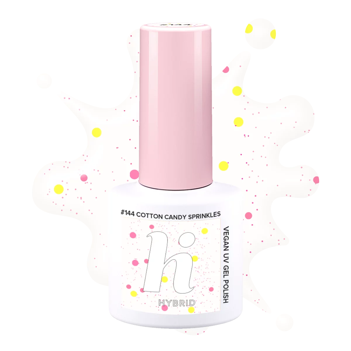 #144 hi hybrid lakier hybrydowy Cotton Candy Sprinkles 5ml