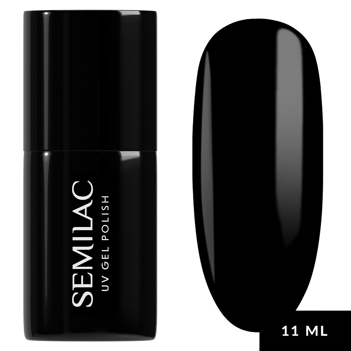 031 Semilac Lakier Hybrydowy Black Diamond 11 ml