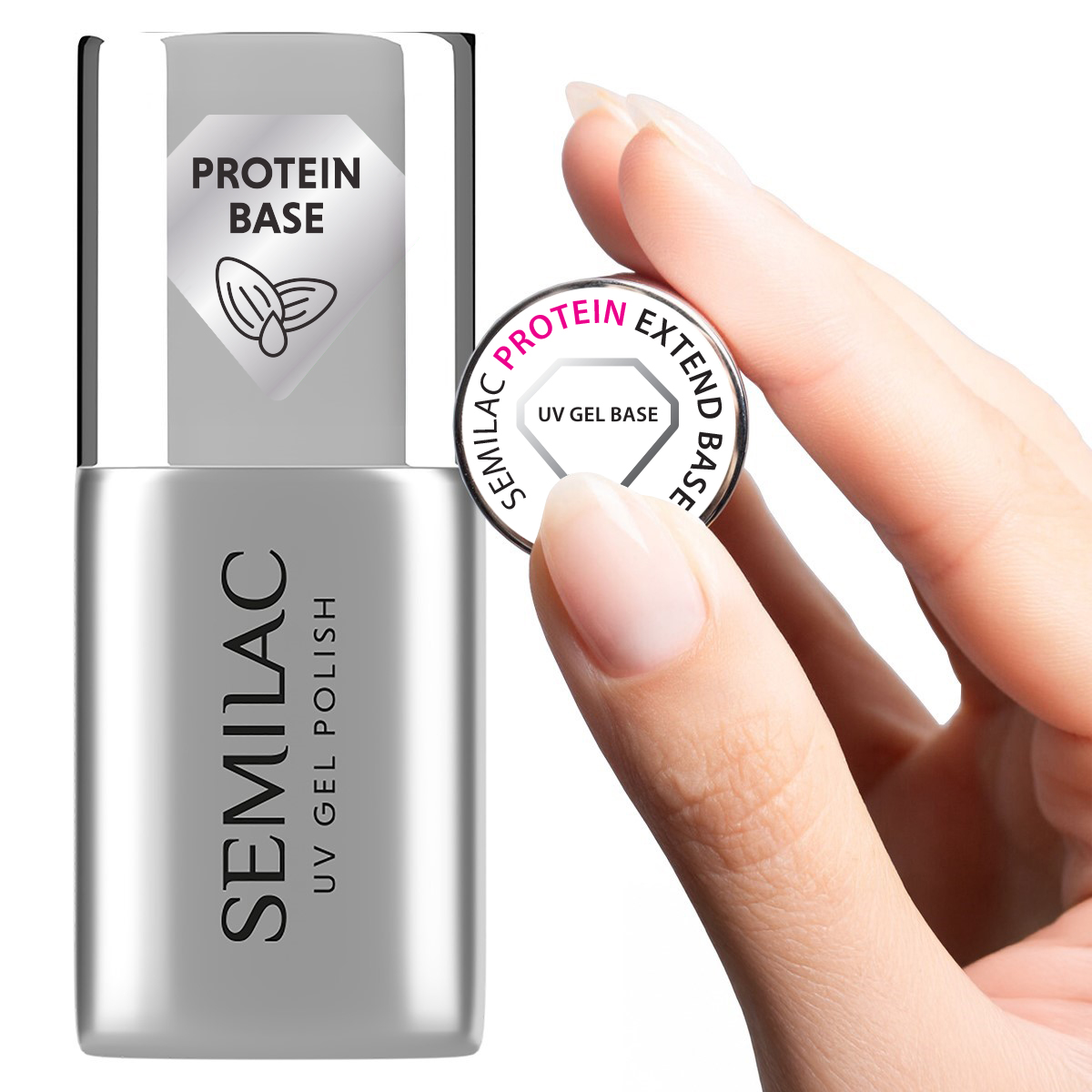 Semilac Baza do Lakierów Hybrydowych i Żelowych Protein Extend Base 7 ml