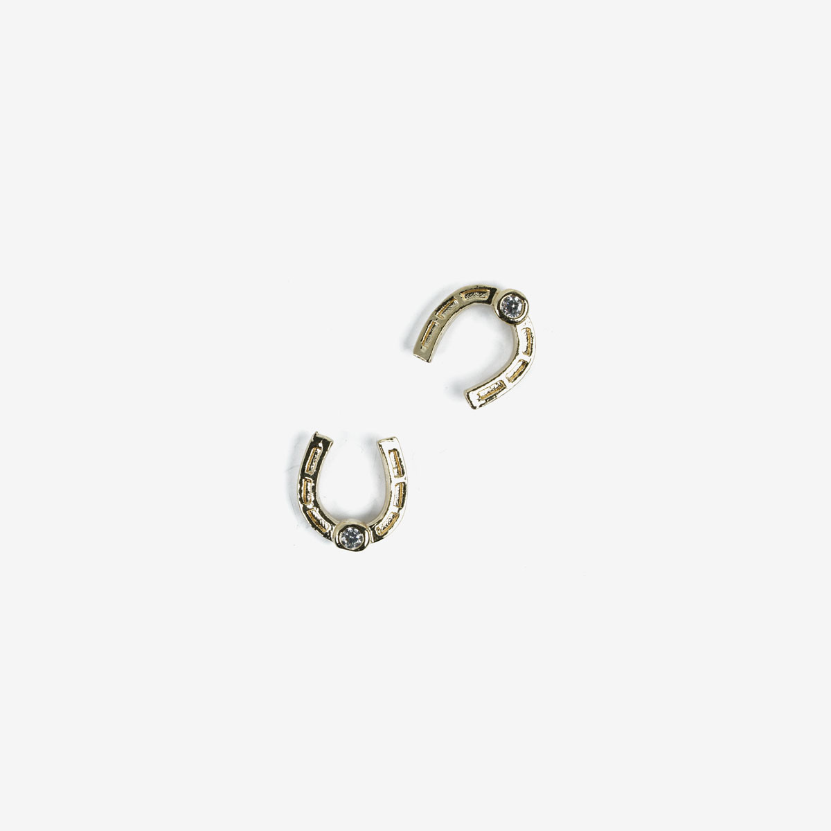 786 Ozdoba do manicure Semilac złota podkowa, 2 sztuki