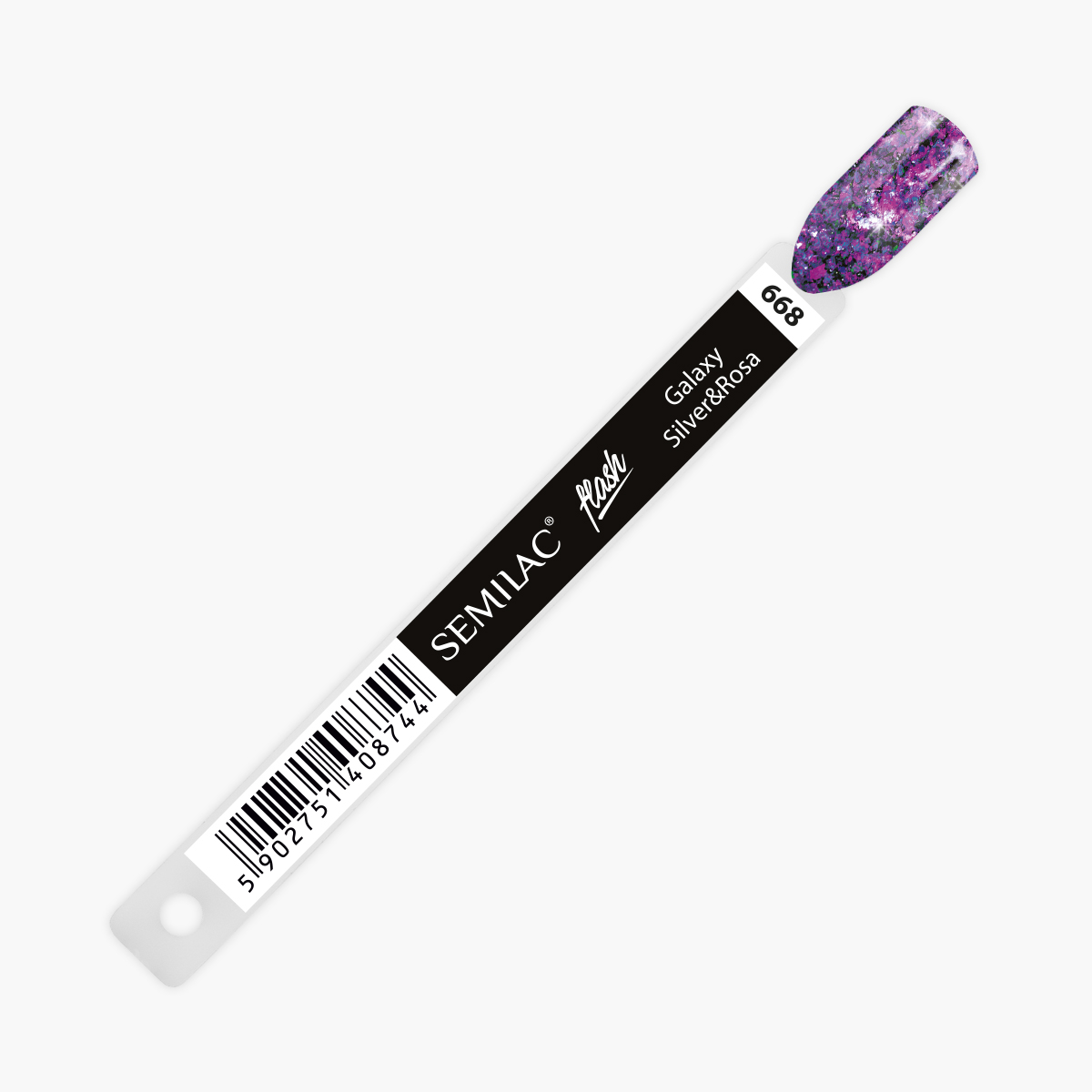 668 Wzornik Semilac Flash Galaxy Silver&Rosa