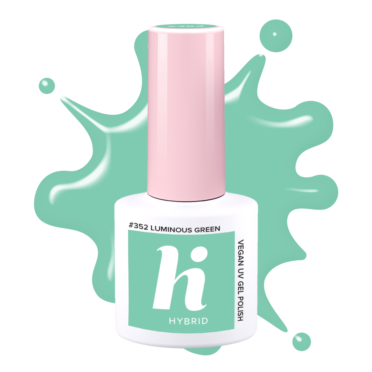 #352 hi hybrid lakier hybrydowy Luminous Green 5ml