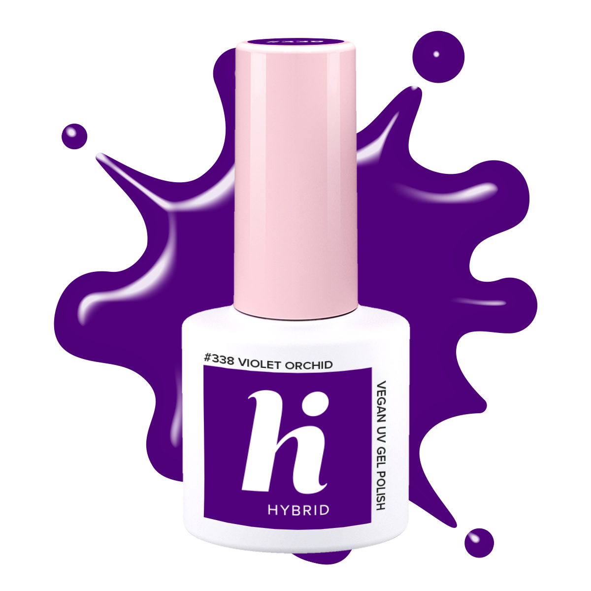 #338 hi hybrid lakier hybrydowy Violet Orchid 5ml