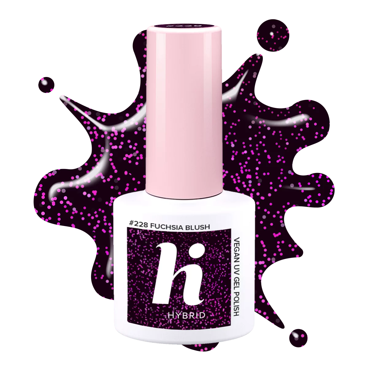 #228 hi hybrid lakier hybrydowy Fuchsia Blush 5ml