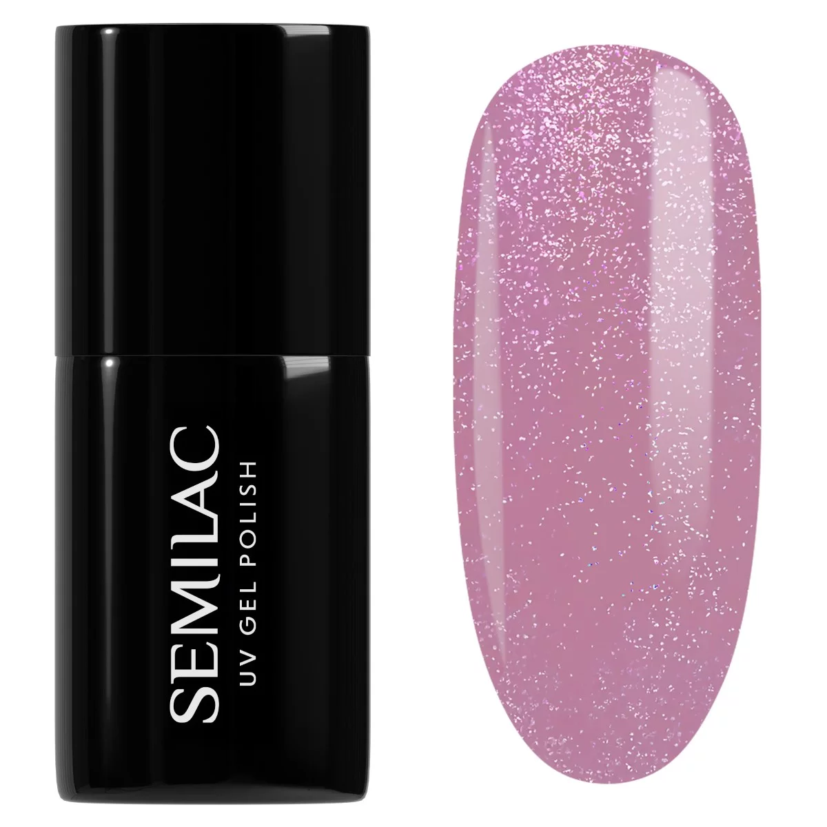 319 Lakier hybrydowy UV Hybrid Semilac Shimmer Dust Pink 7ml