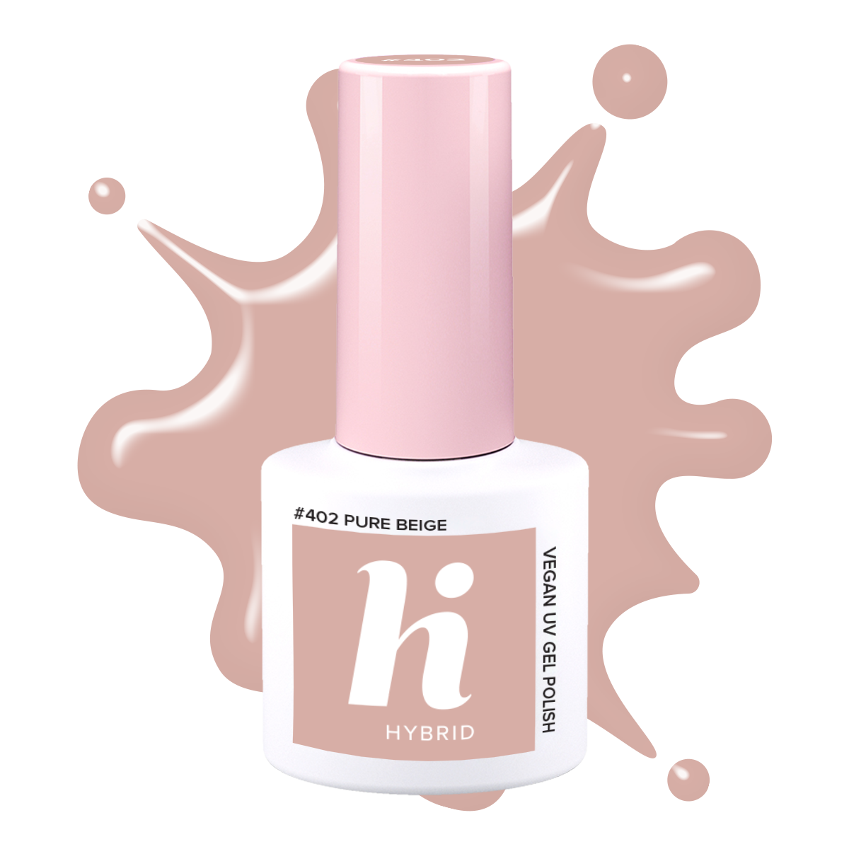 #402 hi hybrid lakier hybrydowy Pure Beige 5 ml