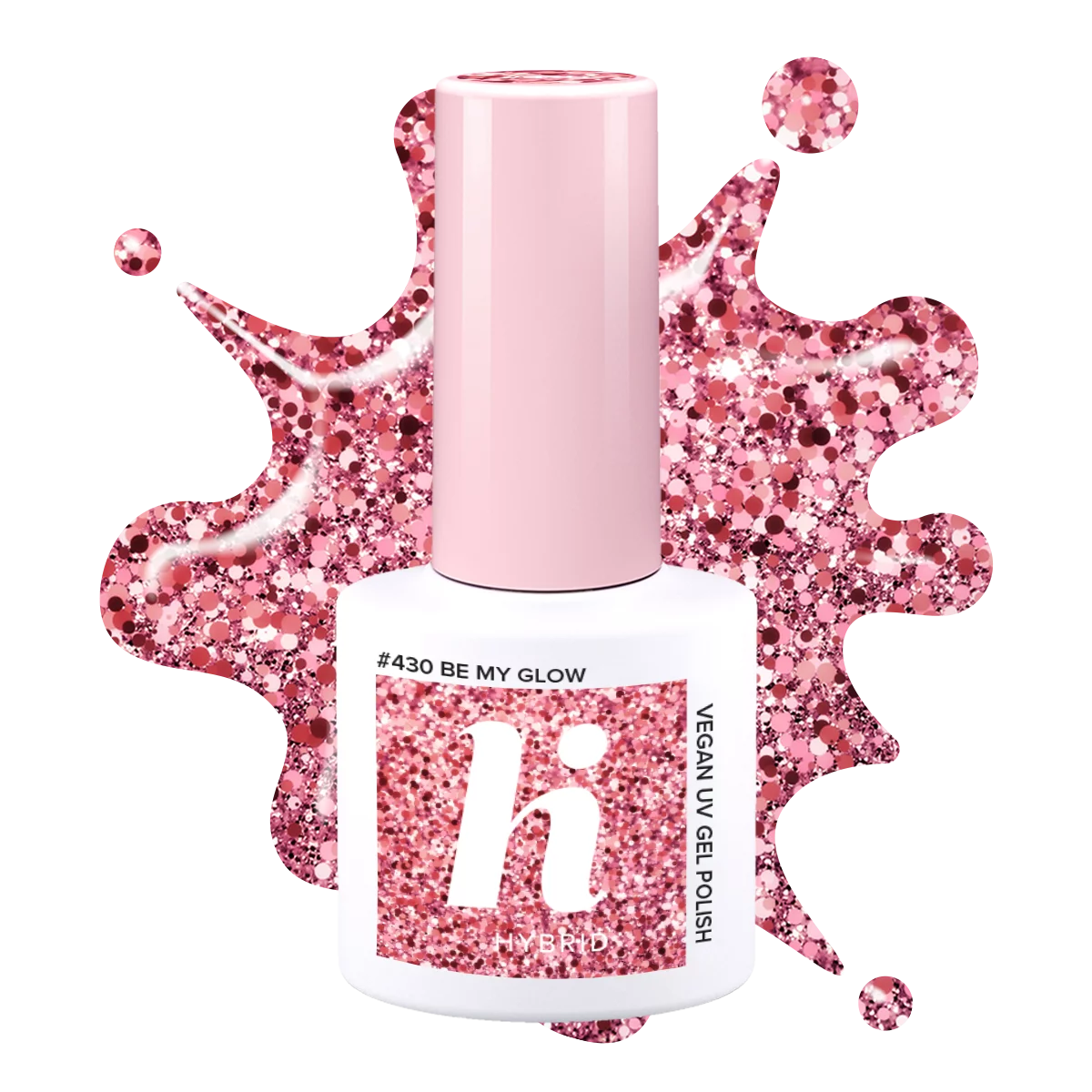 #430 hi hybrid lakier hybrydowy Be my Glow 5ml