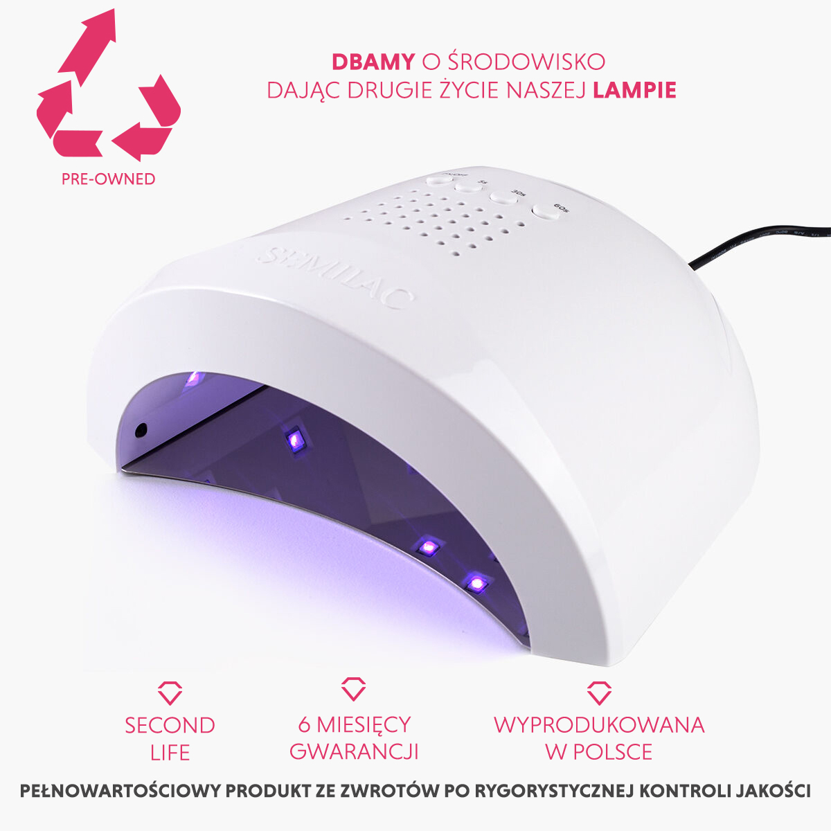 Semilac Lampa UV LED 24W/48 PRE-OWNED