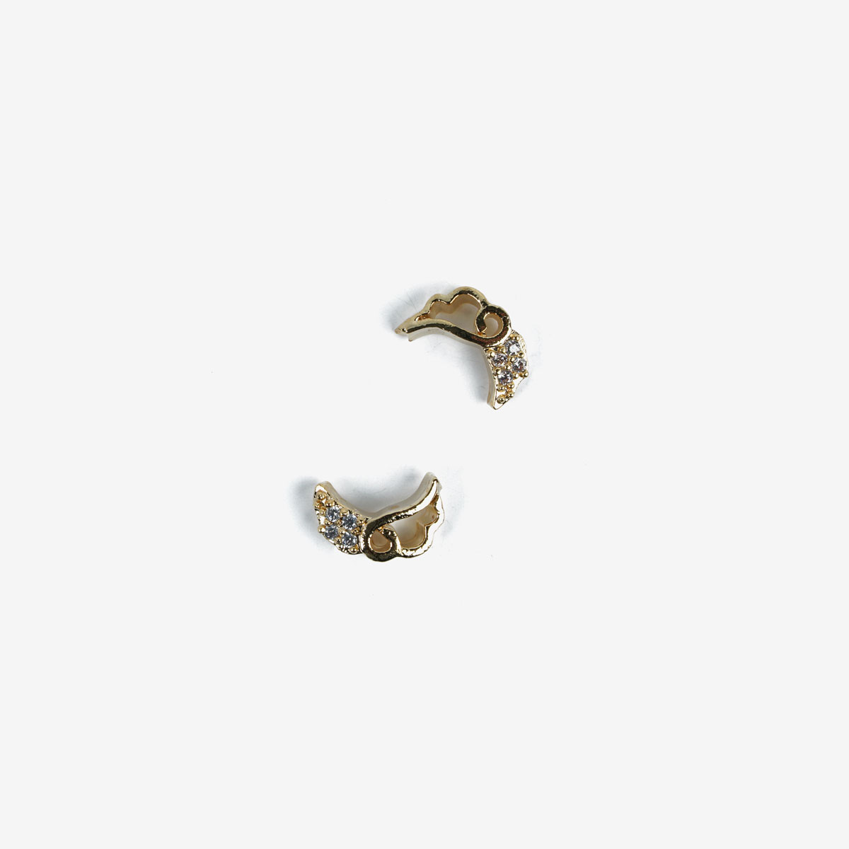 790 Ozdoba do manicure Semilac złote skrzydła, 2 sztuki