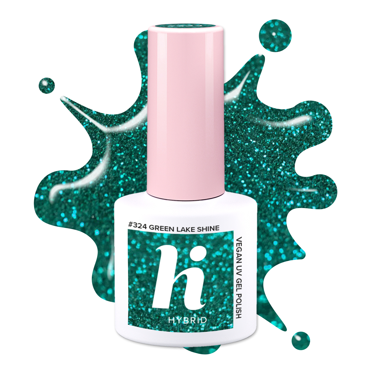 #324 hi hybrid lakier hybrydowy Green Lake Shine 5ml